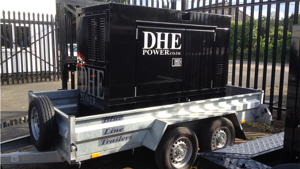 Devon Stage Hire 60KVA Ultra Silent Road Towable Diesel Generator
